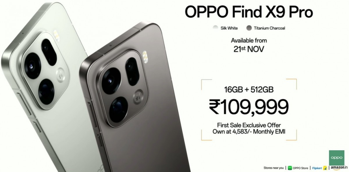 Oppo Find X9 and Find X9 Pro launched in India